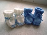 babyslofjes wit en blauw